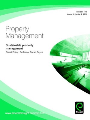 cover image of Property Management, Volume 31, Issue 3